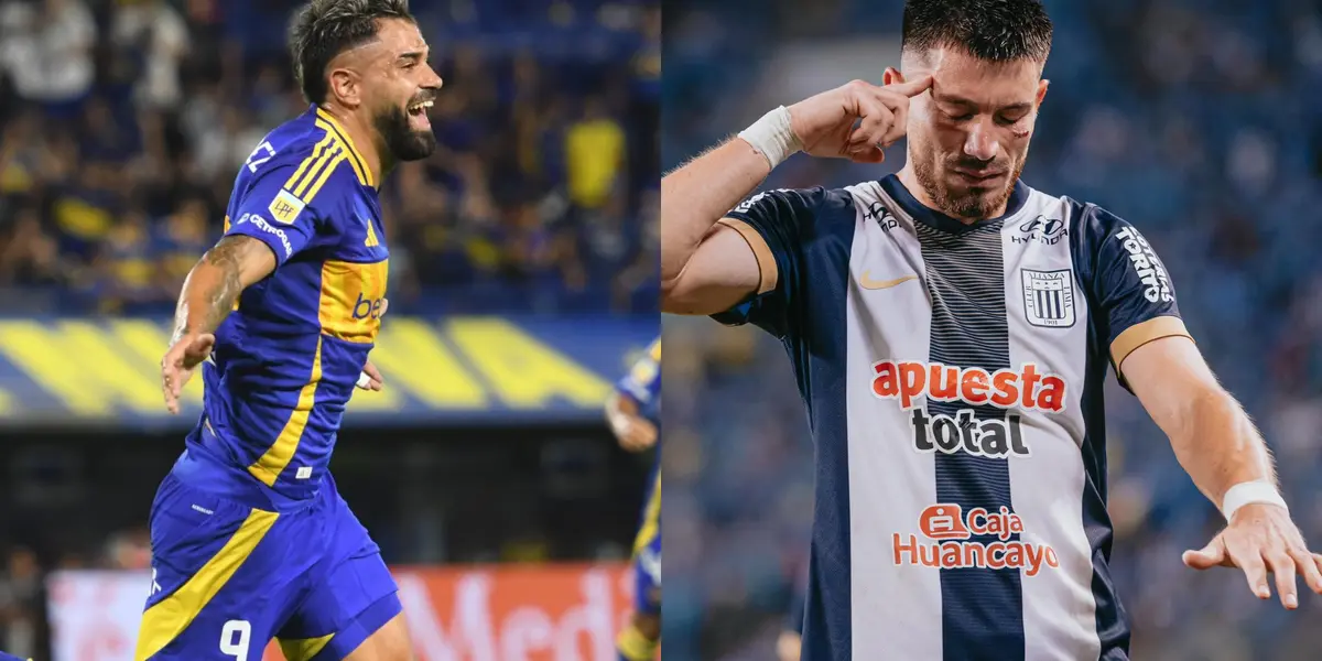 Milton Giménez y Alan Cantero (Foto: Boca Juniors y Alianza Lima)