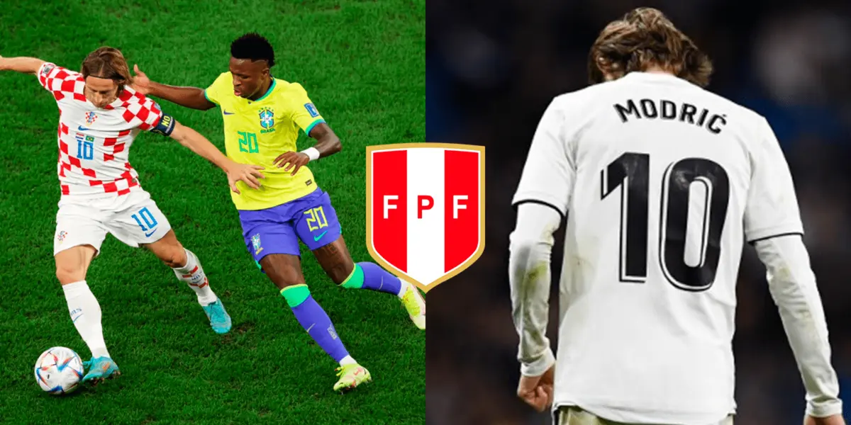 Modric desnudó a la defensa de Brasil, pero un Peruano lo supo parar