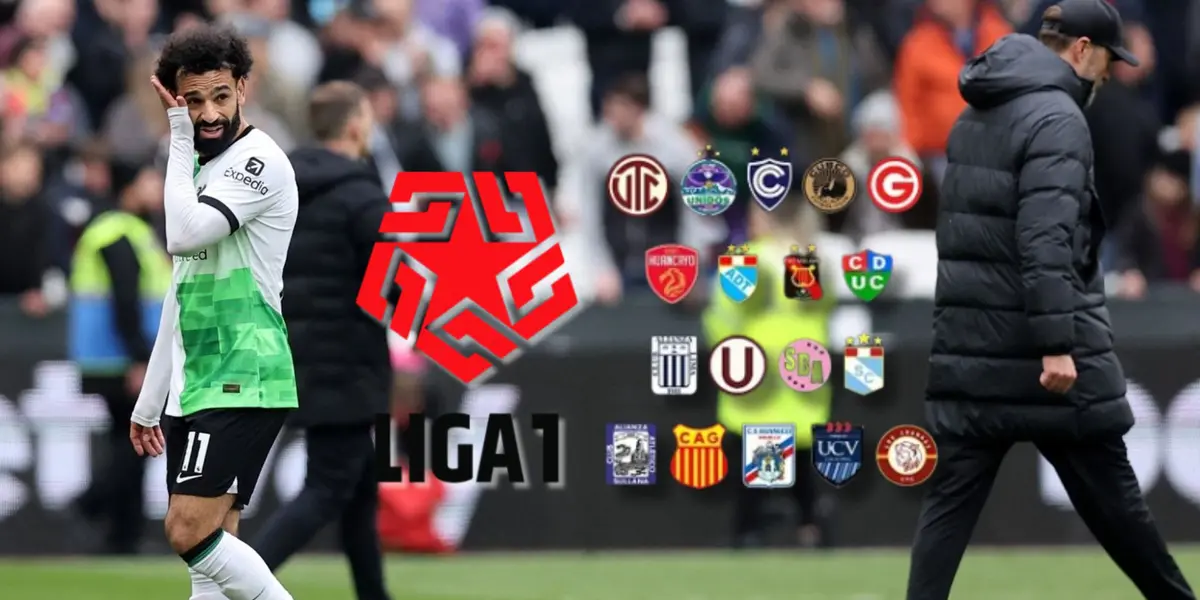 Mohamed Salah y Jurgen Klopp en Liverpool