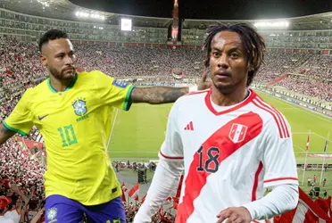 Neymar tuvo un efusivo saludo junto a Carrillo en la previa del Perú vs Brasil