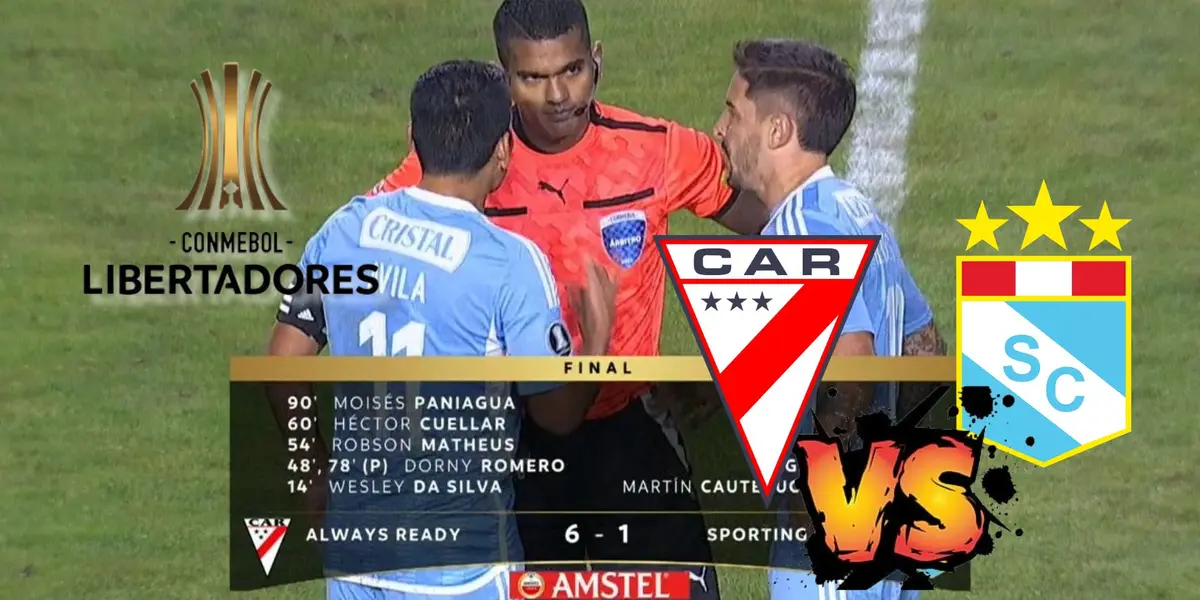 No contentos con ser goleados, ahora Cristal ya empezó a perder el duelo de vuelta