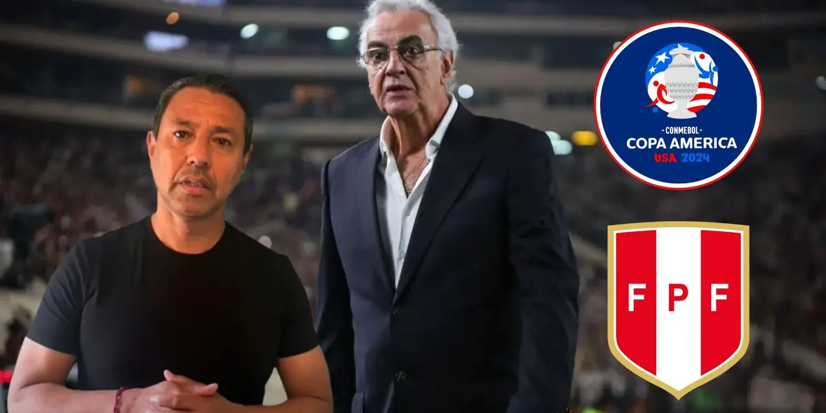 Nolberto Solano y detrás Jorge Fossati en el Estadio Monumental de Ate