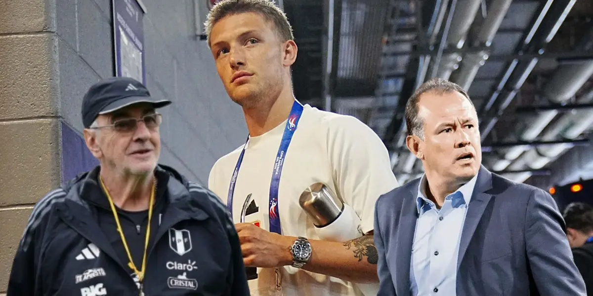 Oliver Sonne, Jorge Fossati y Juan Reynoso (Foto: La Bicolor)