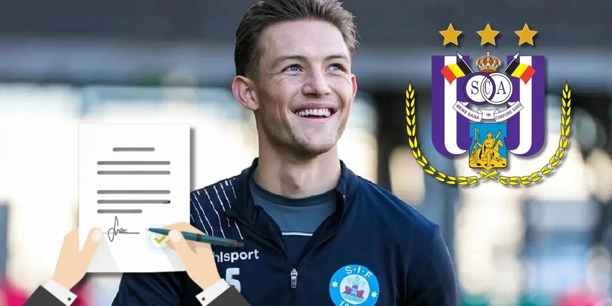 Oliver Sonne representando los colores del Silkeborg IF de Dinamarca