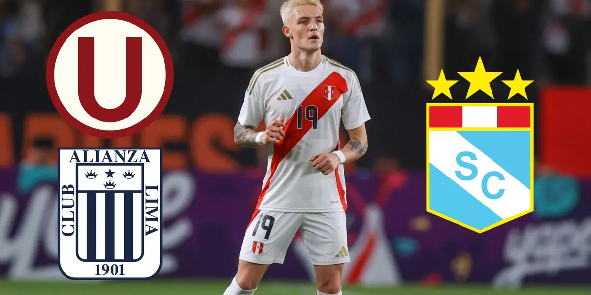 Oliver Sonne vistiendo la camiseta de la Selección Peruana