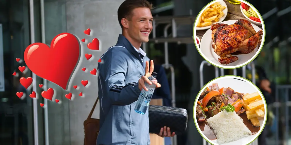 Oliver Sonne vistiendo la ropa de la Selección Peruana