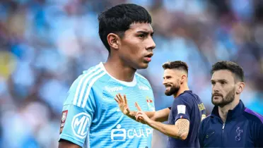 Olivier Giroud - Hugo Lloris - Maxloren Castro (Foto: Club Sporting Cristal)