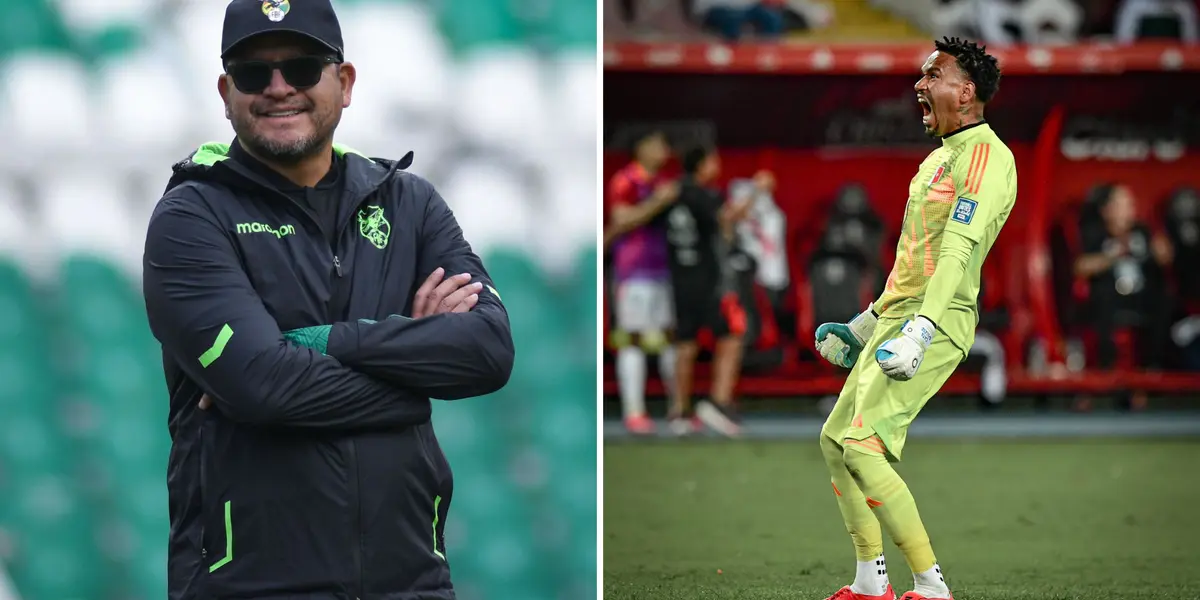 Óscar Villegas y Pedro Gallese (Foto: Selección de Bolivia y Peruana).