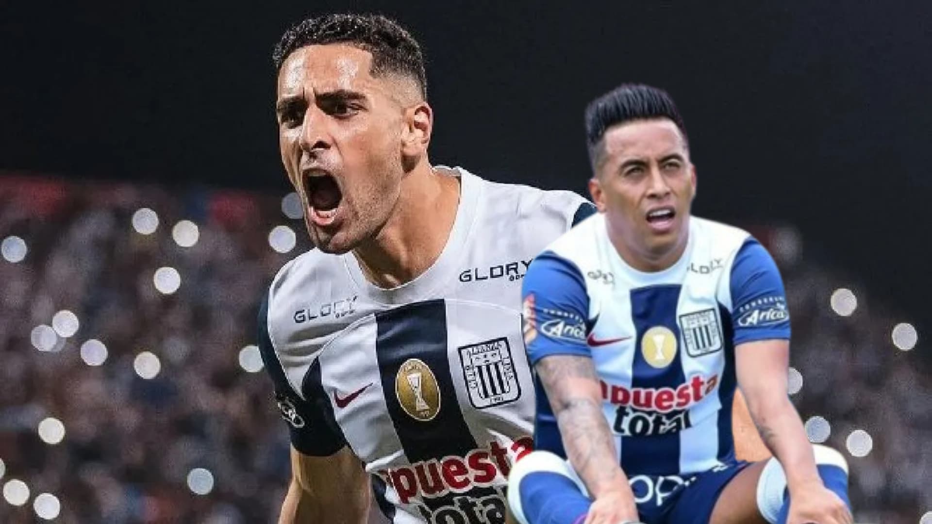 Pablo Sabbag, al lado Christian Cueva