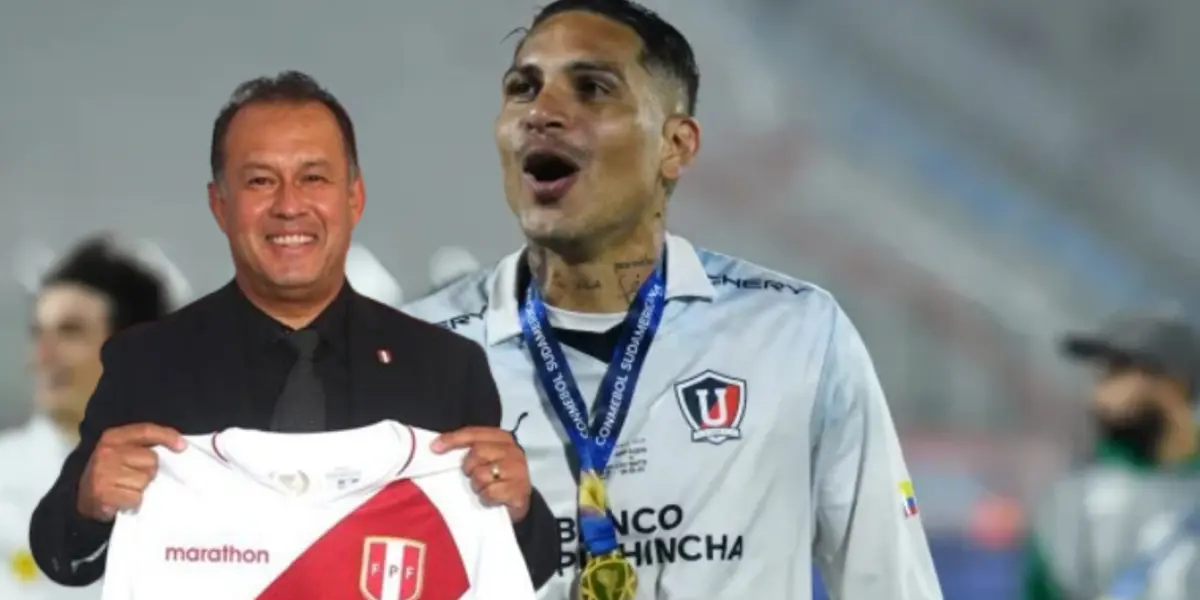 Paolo Guerrero, al lado Juan Reynoso