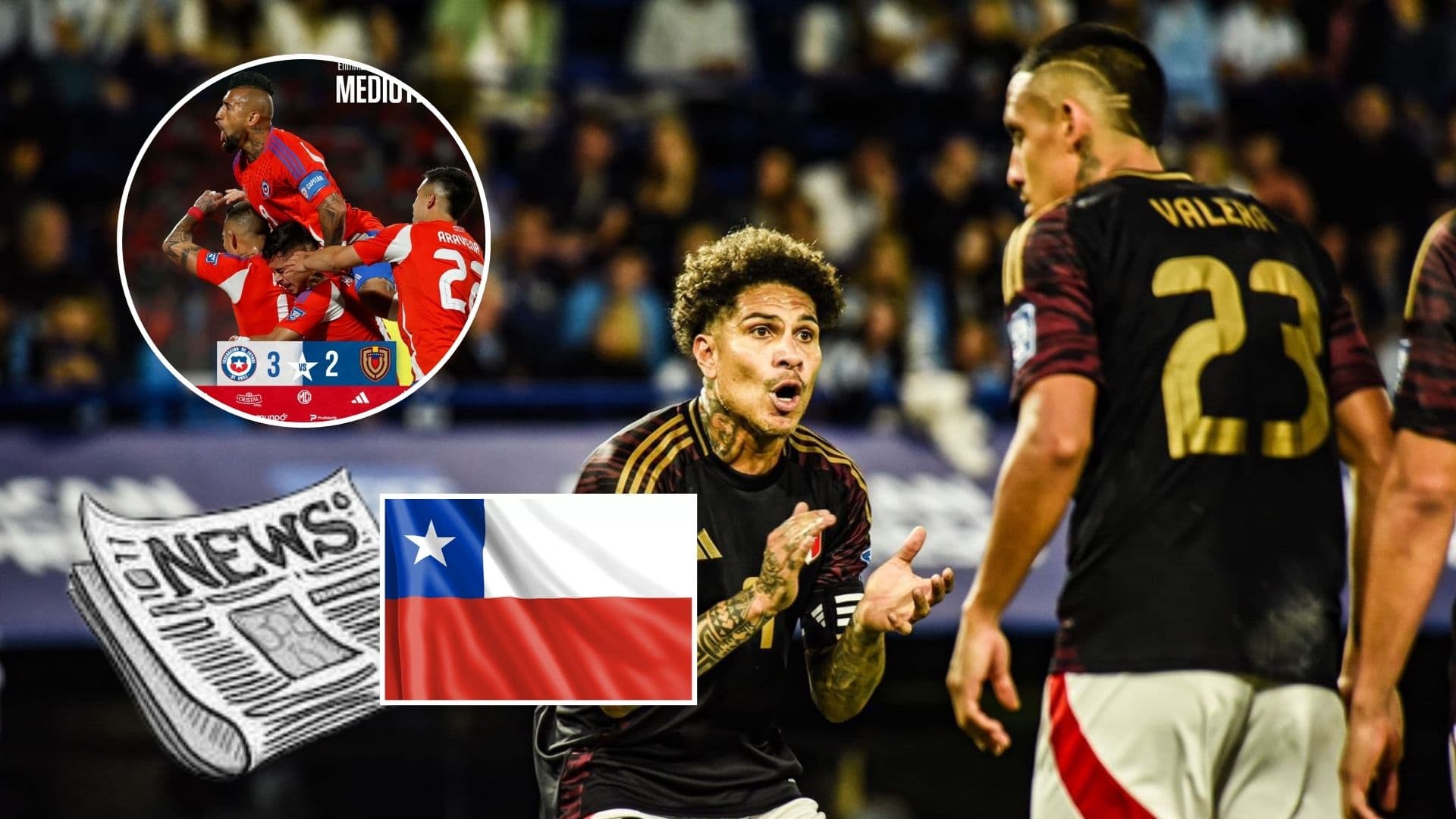 Paolo Guerrero - Alex Valera (Foto: Conmebol)