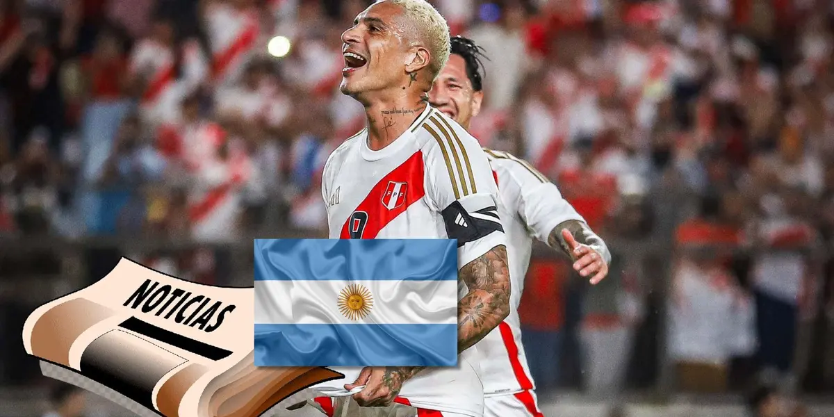 Paolo Guerrero celebrando su gol junto a Gianluca Lapadula