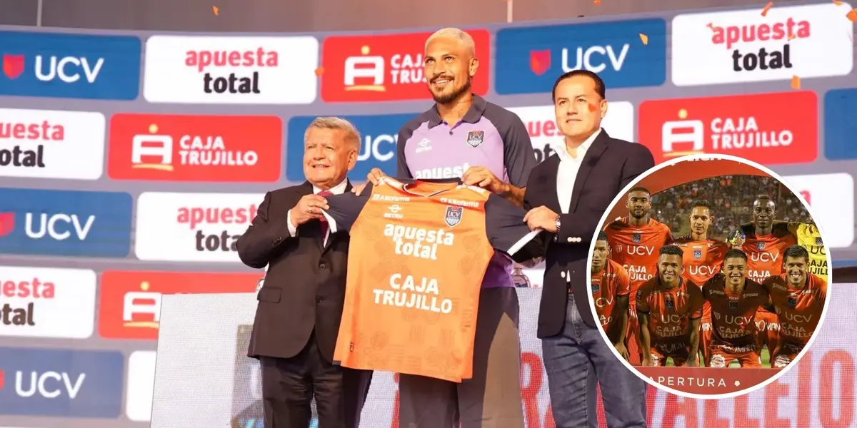 Paolo Guerrero - César Acuña - Richard Acuña (Foto: Club UCV)