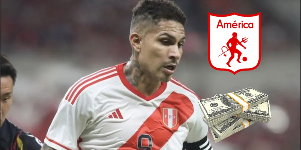 Paolo Guerrero con la camiseta de la Selección Peruana.