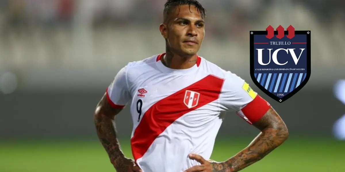 Paolo Guerrero con la camiseta de la Selección Peruana.