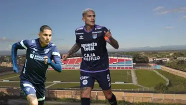 Paolo Guerrero con la camiseta de Liga de Quito y César Vallejo. FOTO: 'X'