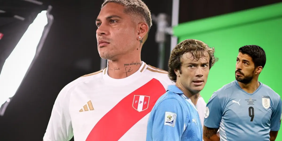 Paolo Guerrero, Diego Lugano y Luis Suárez
