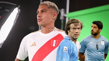 Paolo Guerrero, Diego Lugano y Luis Suárez