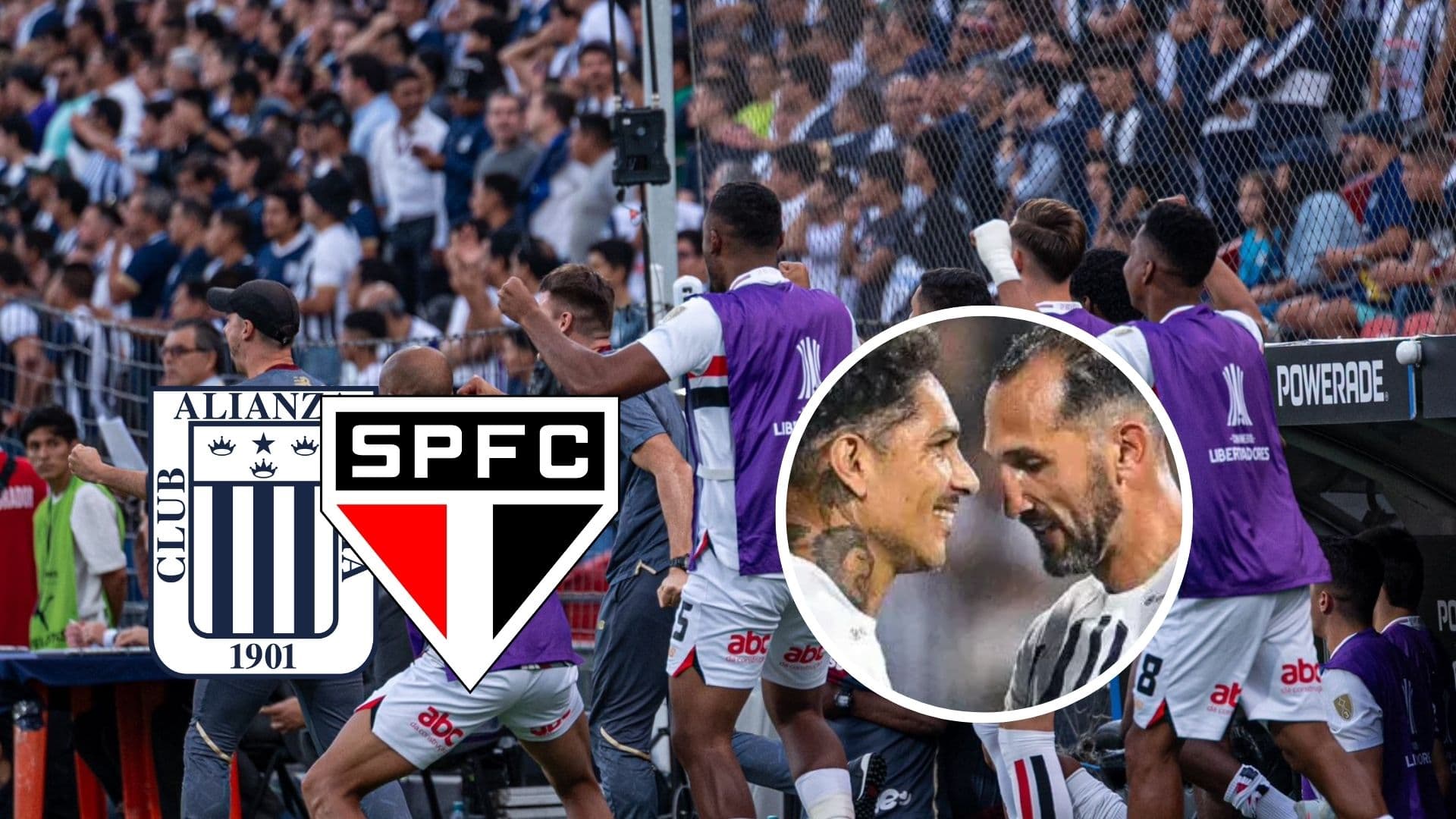 Paolo Guerrero - Hernán Barcos (Foto: X de A Presión)