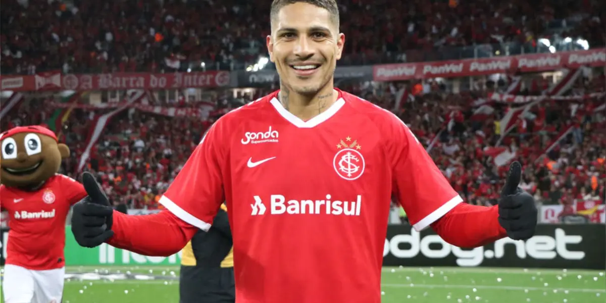 Paolo Guerrero jugando para Inter de Porto Alegre. FOTO: RPP.