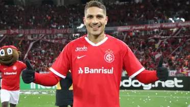 Paolo Guerrero jugando para Inter de Porto Alegre. FOTO: RPP.