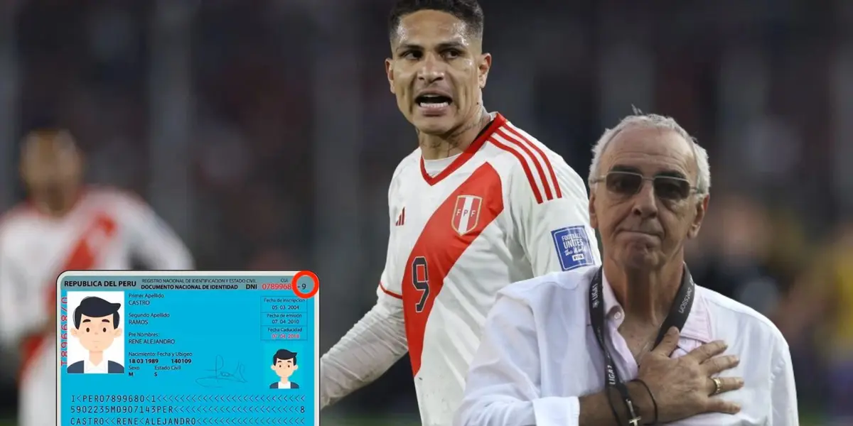 Paolo Guerrero molesto y Jorge Fossati con la mano en el pecho