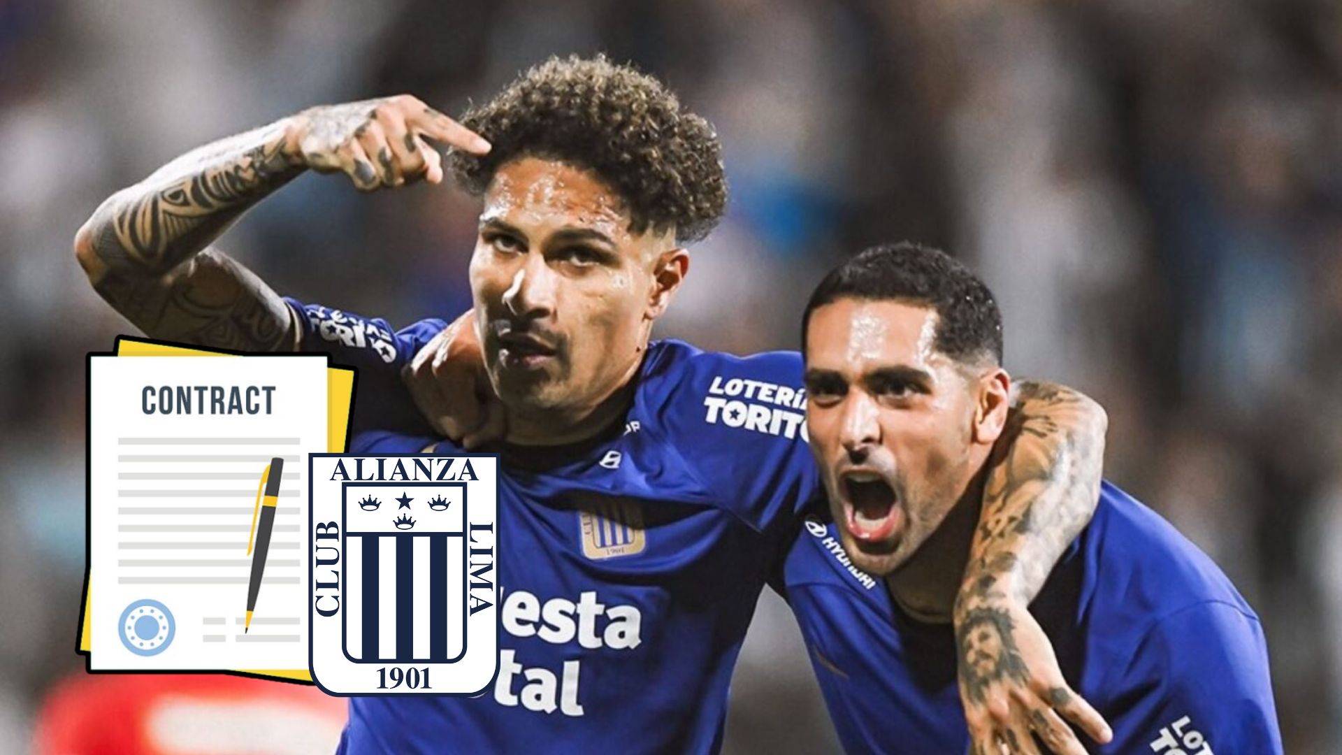Paolo Guerrero - Pablo Sabbag (Foto: Club Alianza Lima)