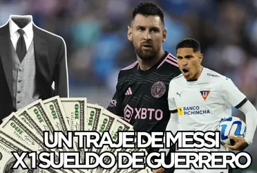 Paolo Guerrero podría cobrar un mes de salario gracias a un terno de Lionel Messi