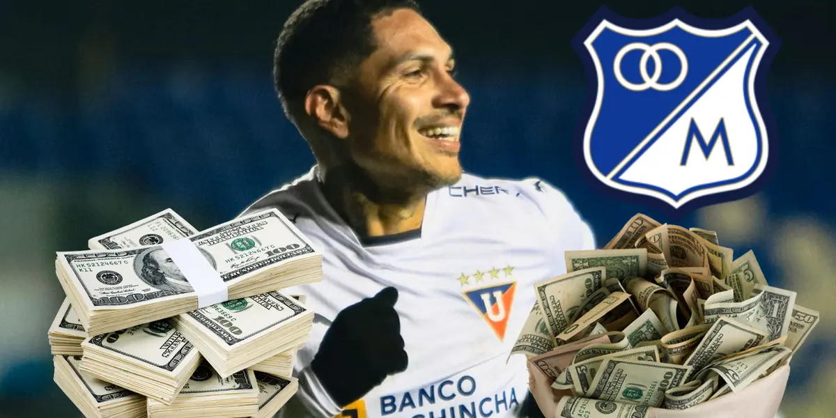 Paolo Guerrero podría ser una buena opción para Millonarios FC