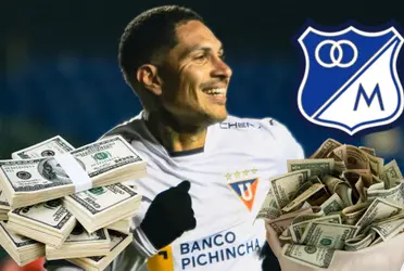 Paolo Guerrero podría ser una buena opción para Millonarios FC
