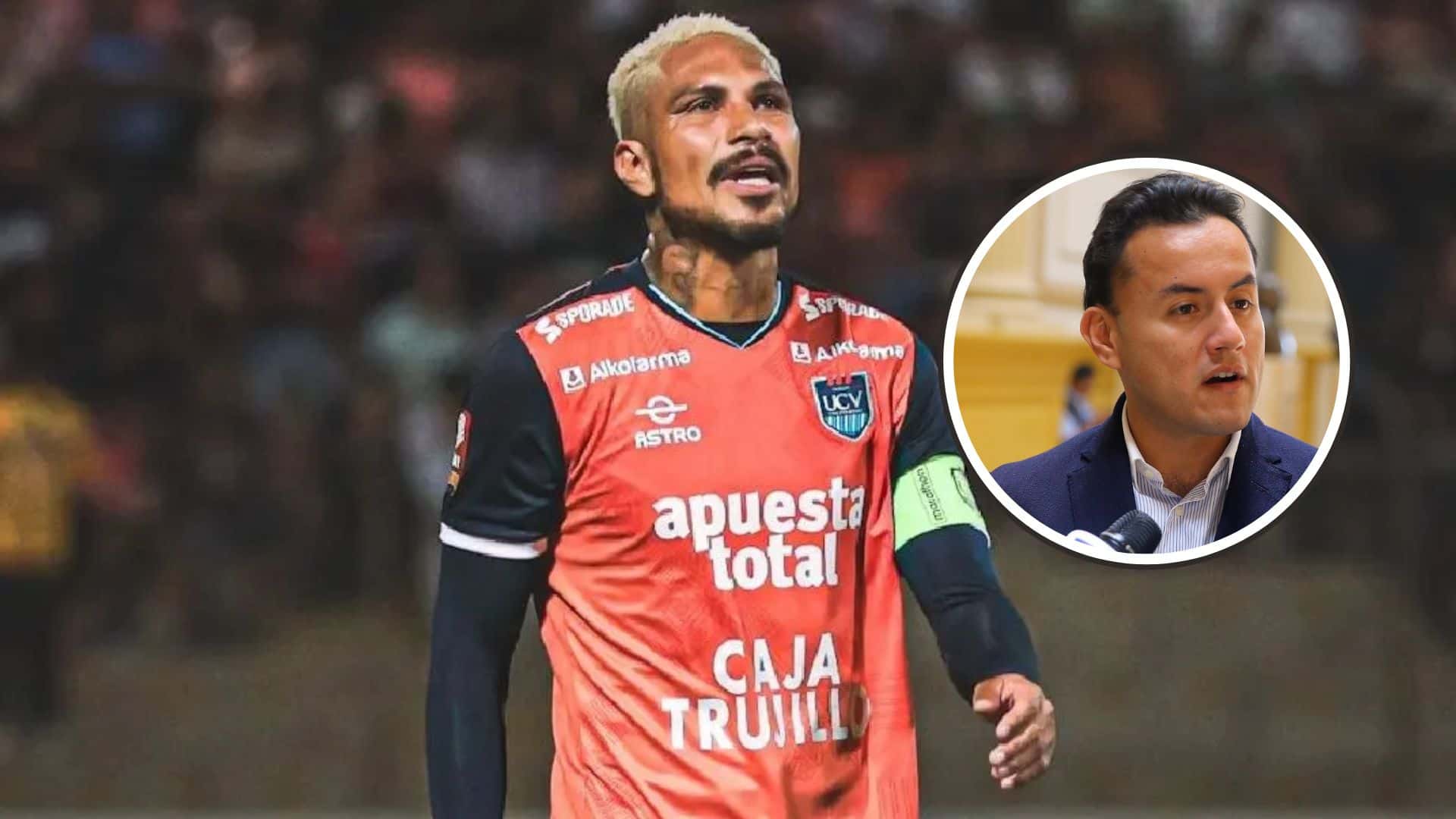 Paolo Guerrero - Richard Acuña (Foto: Club UCV)