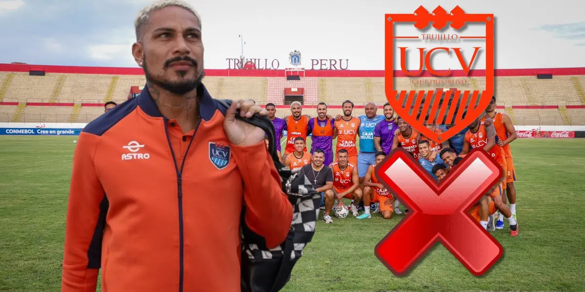 Paolo Guerrero sumándose a los entrenamientos de la UCV en el Estadio Mansiche