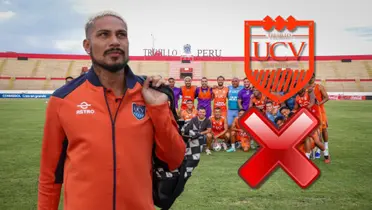 Paolo Guerrero sumándose a los entrenamientos de la UCV en el Estadio Mansiche