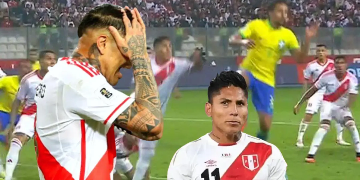 Paolo Guerrero terminó bastante molesto tras un error en el tiro de esquina