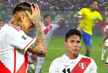 Paolo Guerrero terminó bastante molesto tras un error en el tiro de esquina