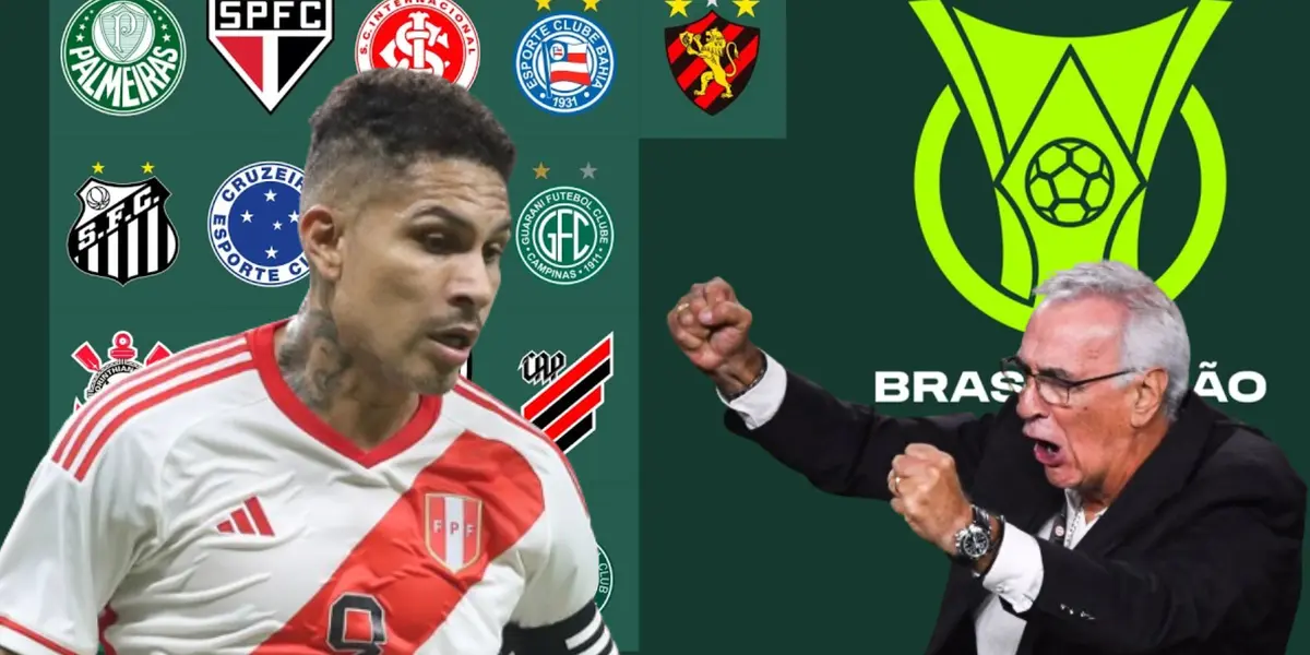 Paolo Guerrero triste y Jorge Fossati celebrando