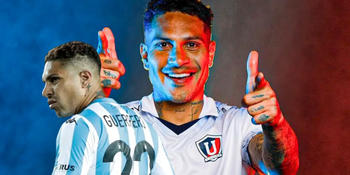 Paolo Guerrero tuvo mejores números en LDU que Racing Club