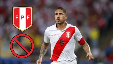 Paolo Guerrero vistiendo la camiseta de la Selección Peruana