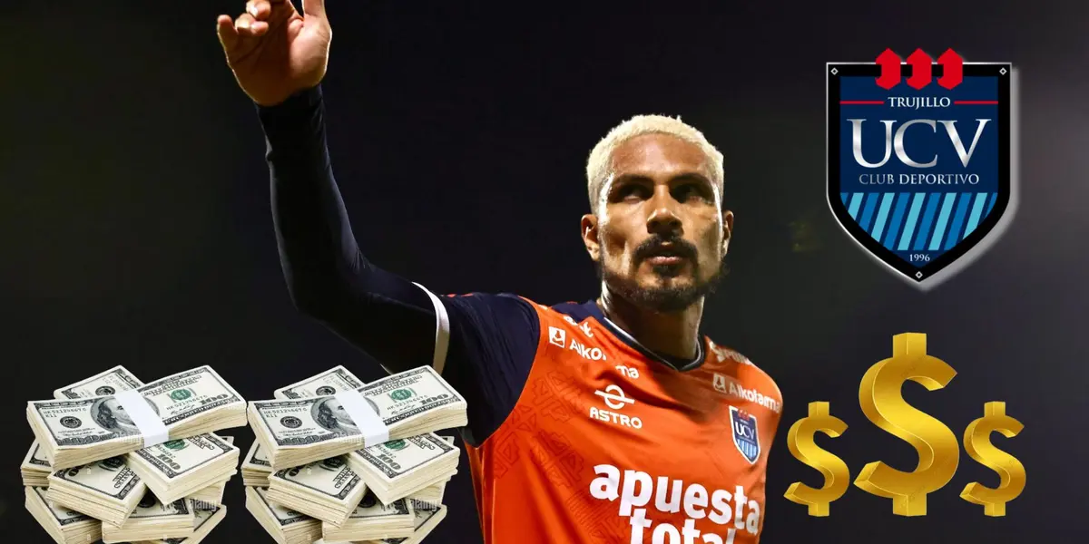 Paolo Guerrero vistiendo la camiseta de la UCV de Trujillo