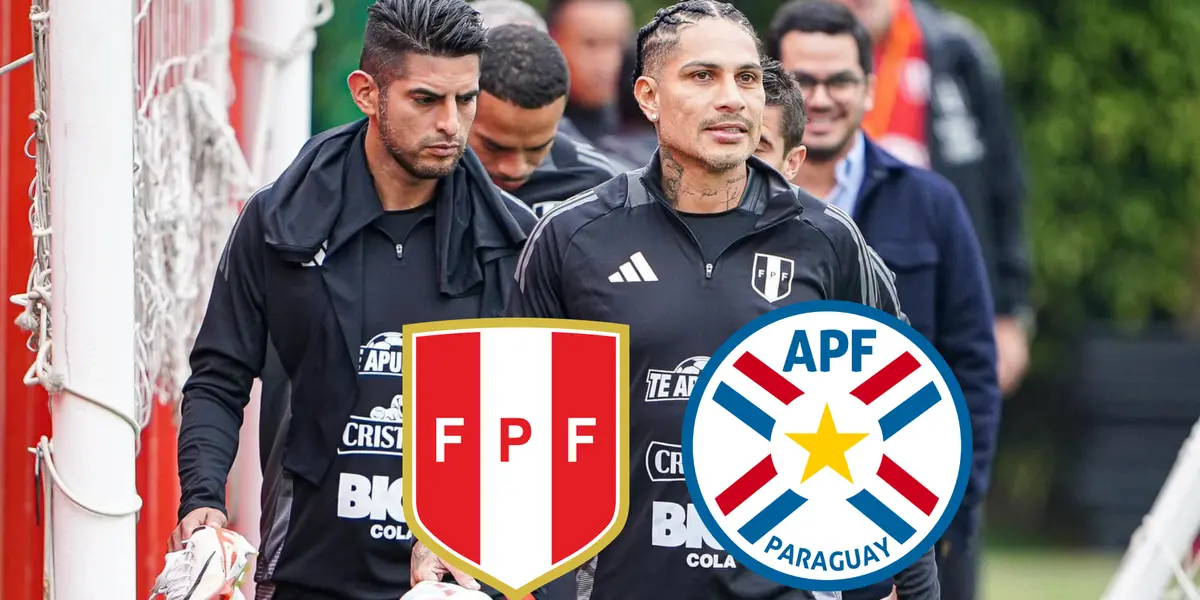 Paolo Guerrero y Carlos Zambrano en los entrenamientos (Foto: FPF)