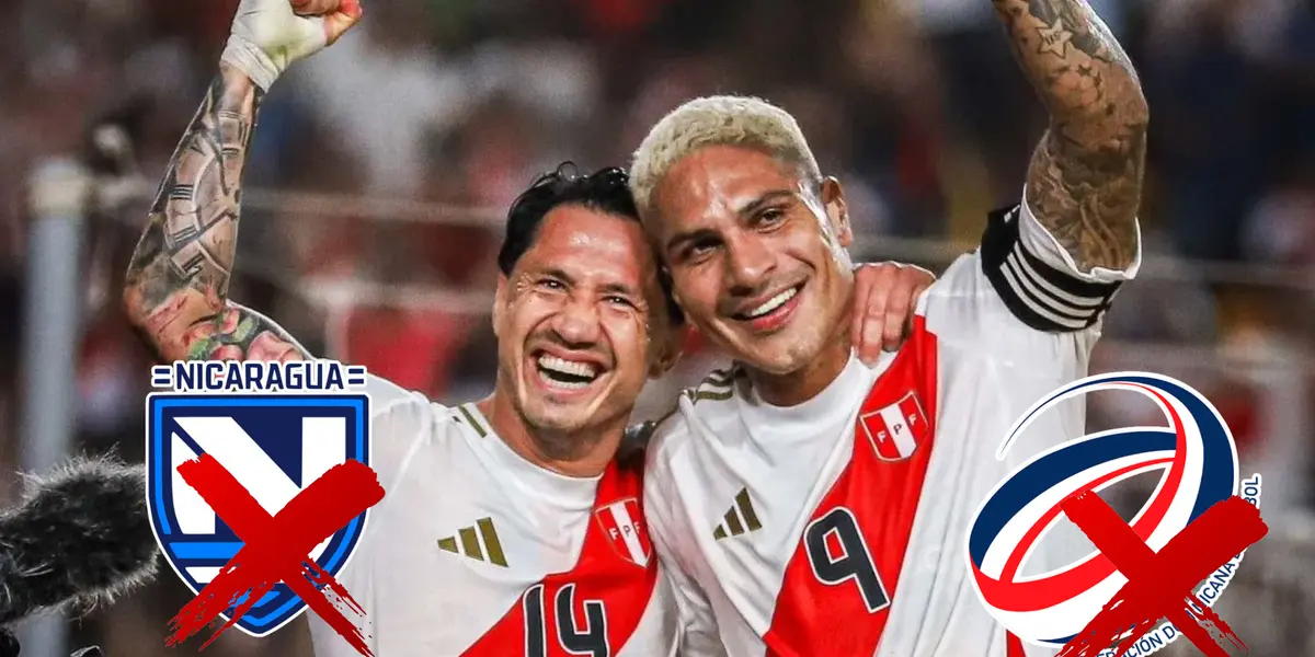 Paolo Guerrero y Gianluca Lapadula celebrando