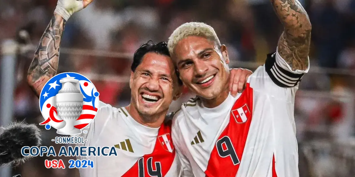 Paolo Guerrero y Gianluca Lapadula celebrando gol (Foto: Selección Peruana)