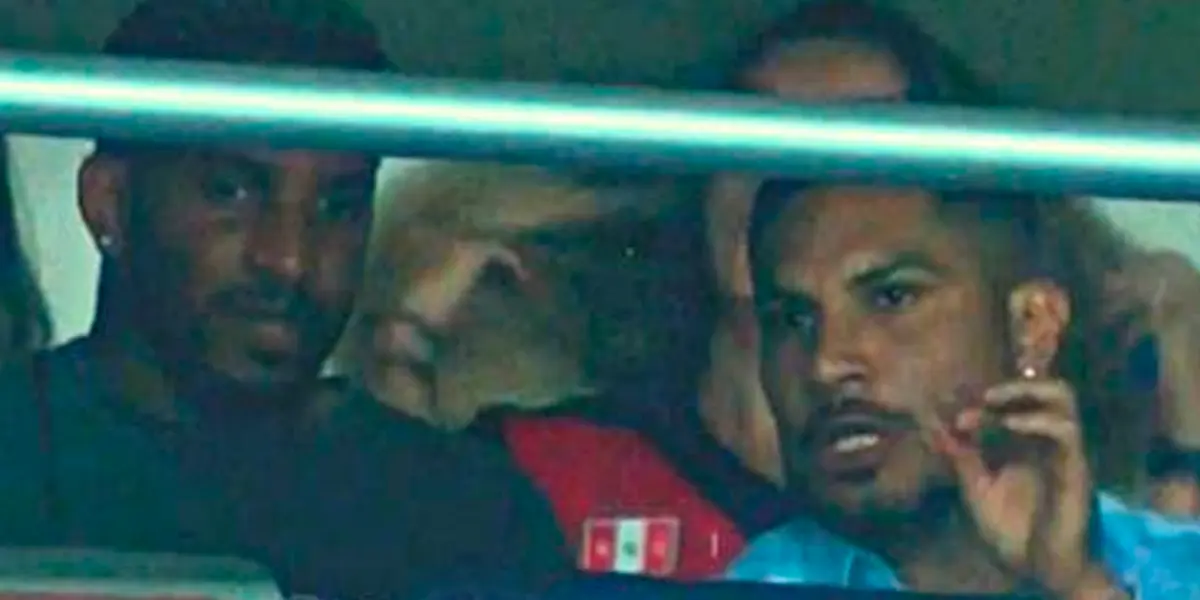 Paolo Guerrero y Jefferson Farfán estuvieron viendo el partido desde un palco
