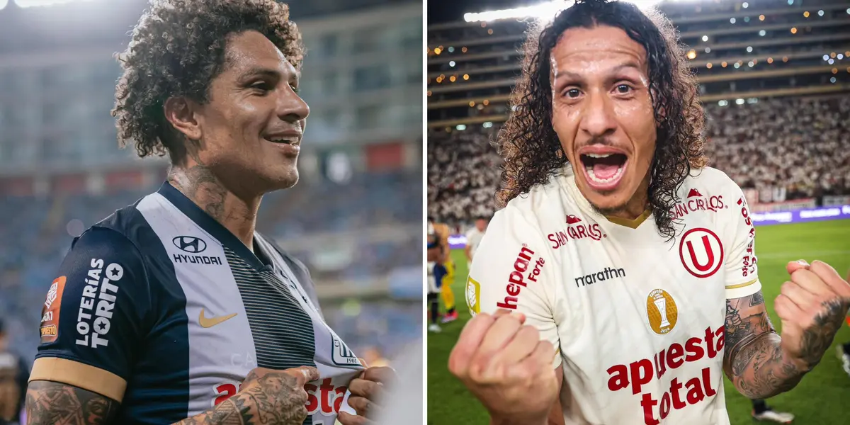 Paolo Guerrero y Williams Riveros (Foto: Alianza Lima y Universitario).