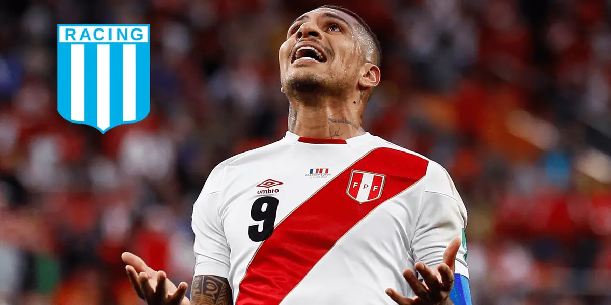 Paolo Guerrero ya está al borde del retiro y en Racing Club le iría mal
