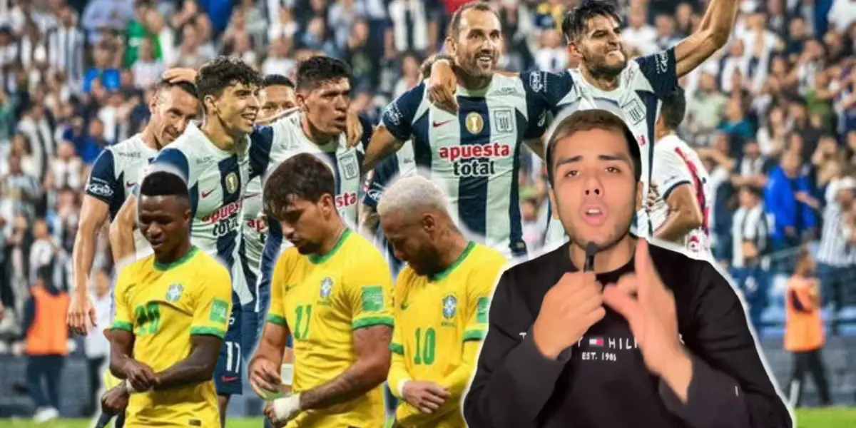 Para influencer, el recibimiento que le dio Alianza Lima a Brasil es de un club ‘chupamedias’.