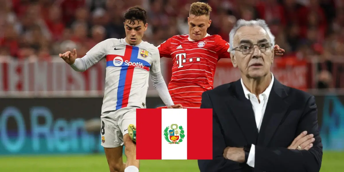 Pedri - Joshua Kimmich - Jorge Fossati (Foto: UEFA Champions League)