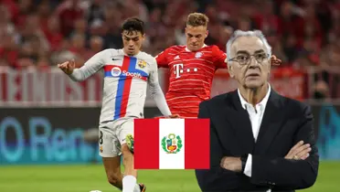 Pedri - Joshua Kimmich - Jorge Fossati (Foto: UEFA Champions League)