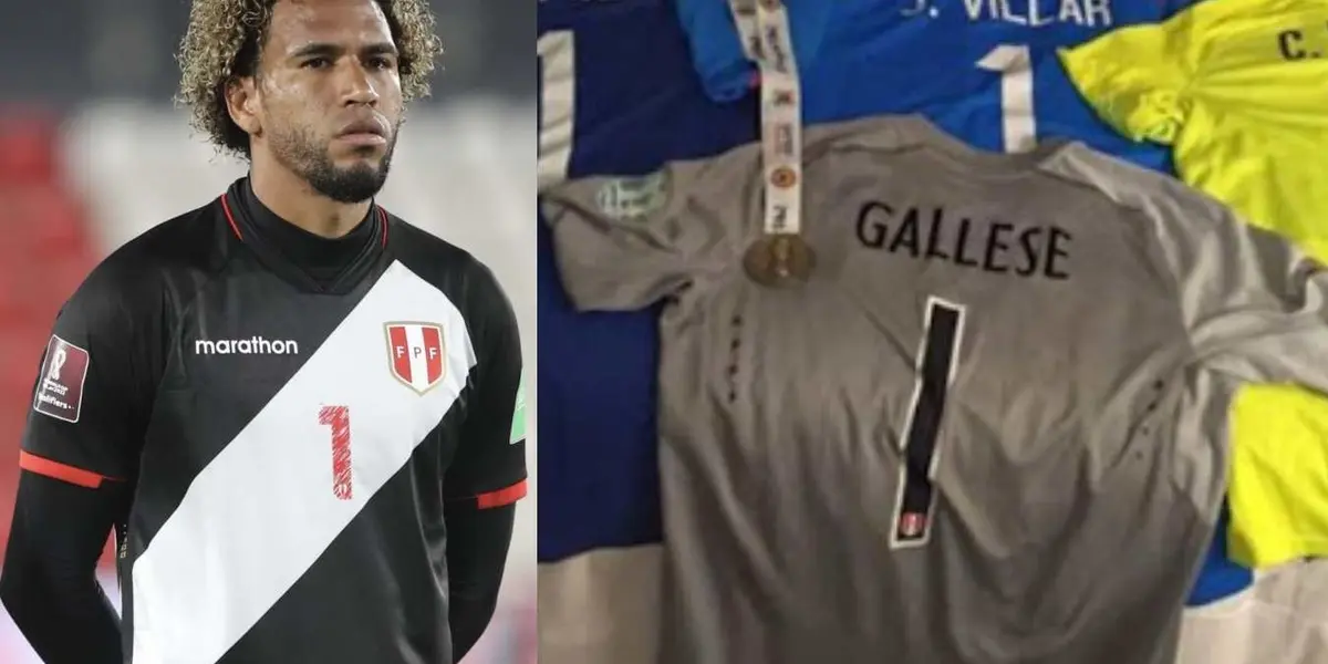 Pedro Gallese fue parte fundamental para que Perú fuera al Mundial de Rusia, ahora el uniforme que usó en aquel partido está en un lugar muy especial