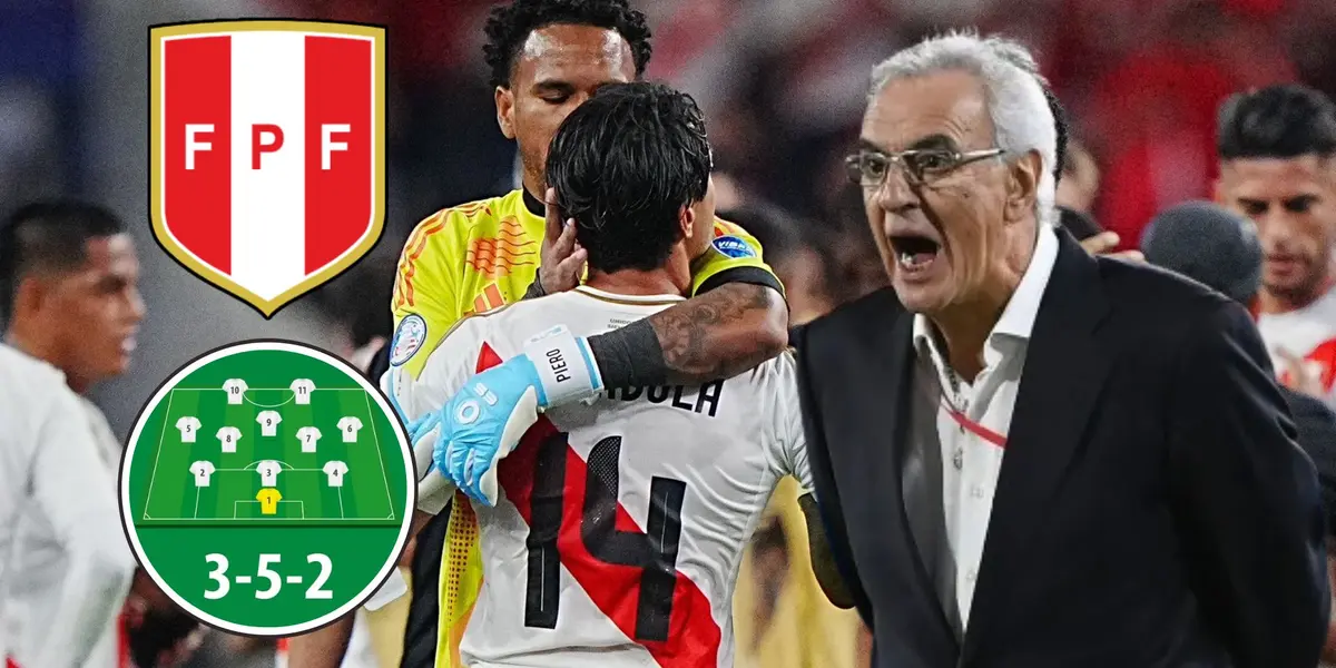 Pedro Gallese, Gianluca Lapadula y Jorge Fossati (Foto: La Bicolor)